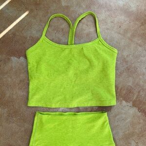 Beyond Yoga Spacedye Racerback Cropped Tank 💚